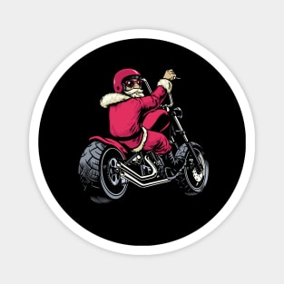 Biker Santa Claus Magnet